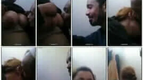 فلاحة مصرية مع جارها الملتحي يمصمص في بزازها